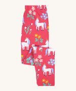 GOTS organic cotton Frugi libby leggings in rose unicorn /floral design available at Babipur. 