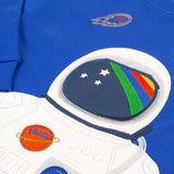 Frugi Owen Interactive Top - Blue Tang/Astronaut