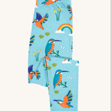 GOTS organic cotton Frugi libby leggings in kingfisher skies design available at Babipur. 