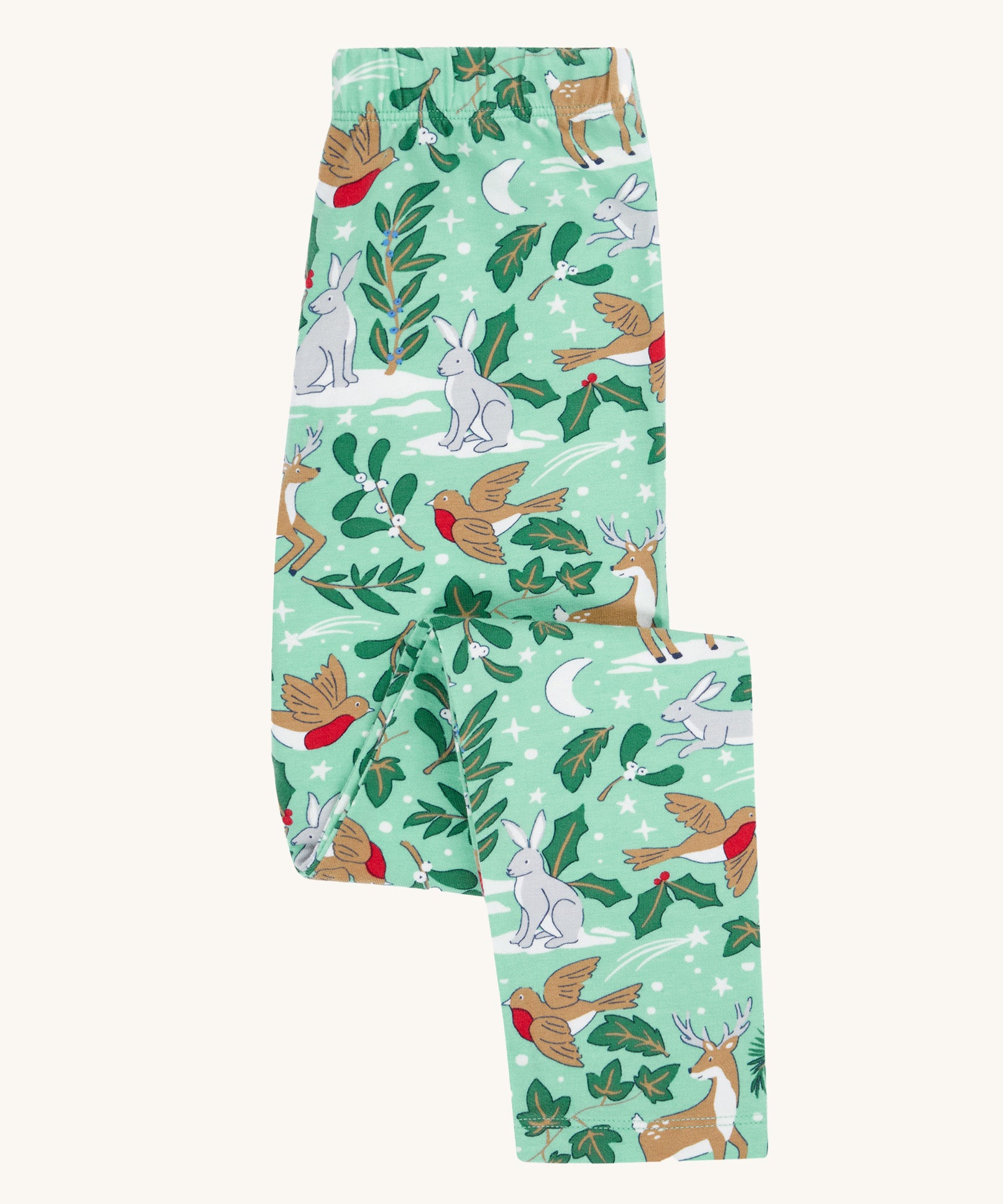 Frugi libby leggings in festive forest available at Babipur. 