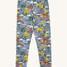 Frugi libby leggings in grape into the wild available at Babipur. A GOTS organic cotton legging in pastel purple colour with a safari inspired design.