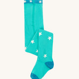Frugi Norah Tights - Pacific Aqua/Stars