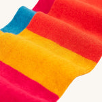A closer look at the colours on the Frugi Norah Tights - Deep Water Colour Block