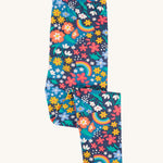 The Frugi Libby Leggings - Winter Hedgerow, folded at the leg