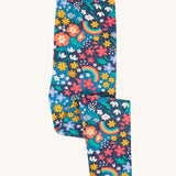 The Frugi Libby Leggings - Winter Hedgerow, folded at the leg