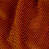 Frugi GOTS organic cotton children's trousers in rust brown showing the corduroy detail
