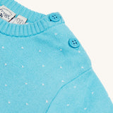 Frugi Elwood Knitted Jumper - Blue/Polar Bear