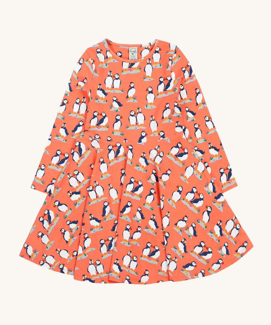 Frugi Sofia Skater Dress - Puffin Pals – Babipur