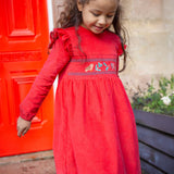 Frugi Leonora Dress - True Red/Robin