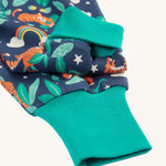 A look at the adjustable ankle cuffs on the Frugi Parsnip Pants - Roarsome!