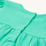 A closer look at the popper fasteners on the back of the top
