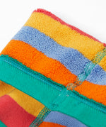 Frugi GOTS 100% organic cotton kids toasty thick tights laid flat showing the terry fabric inner liner