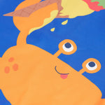 Frugi blue and orange little sun safe suit  crab print detail