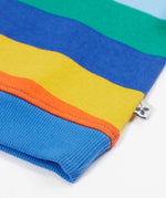 Frugi jumper bold and bright stripe hem detail