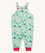 Frugi green parsnip dungarees busy bugs design