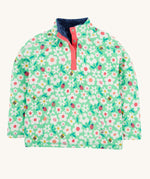 Frugi green snuggle fleece busy bugs design