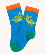 Frugi little socks dino print detail