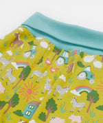 Frugi green parnsip pants farm life waist detail