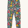 Frugi navy leggings potager garden design on a cream background