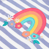 Frugi Easy On Top - Raisin à rayures/arc-en-ciel