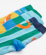 Frugi rock my socks dino roar cuff detail