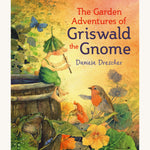 The Garden Adventures Of Griswald The Gnome by Daniela Drescher, is a fun illustrated childrens story book. The image shows Griswald Gnome playing a musical instrument whilst sat on a wooden barrel, and woodland animals listening to the music