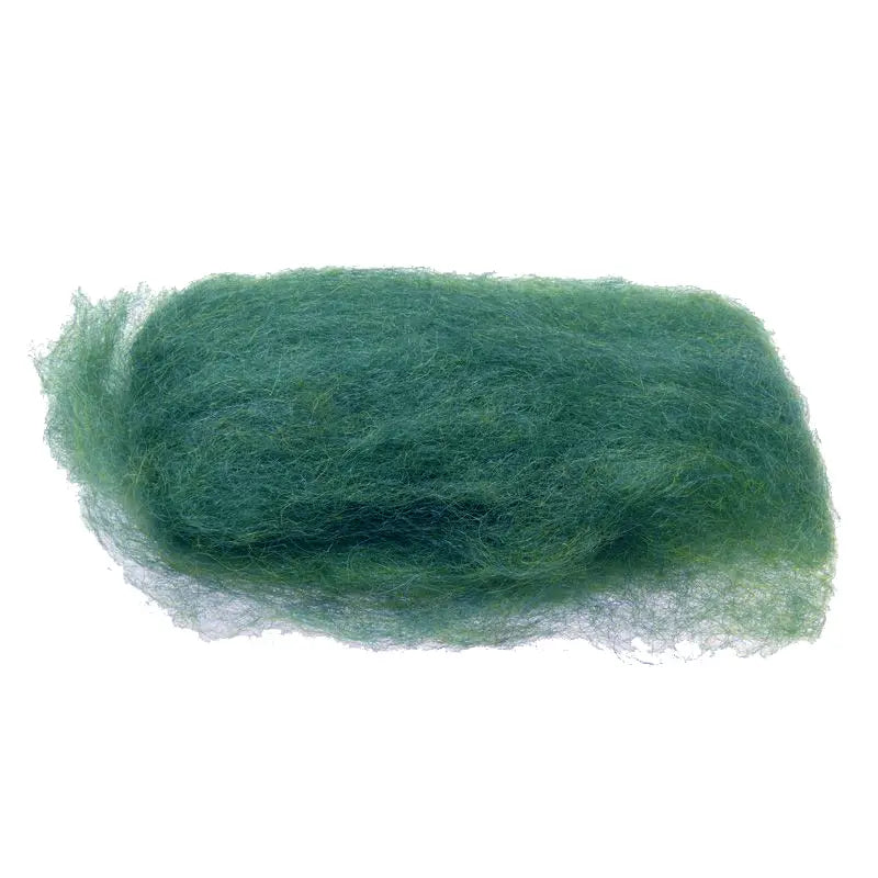 Gluckskafer felt crafting wool in dark green.