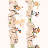 The Grapat advent calendar 2025 available at Babipur features 24 individual decorated small boxes with a matching booklet. Boxes are opened revealing the wooden contents inside