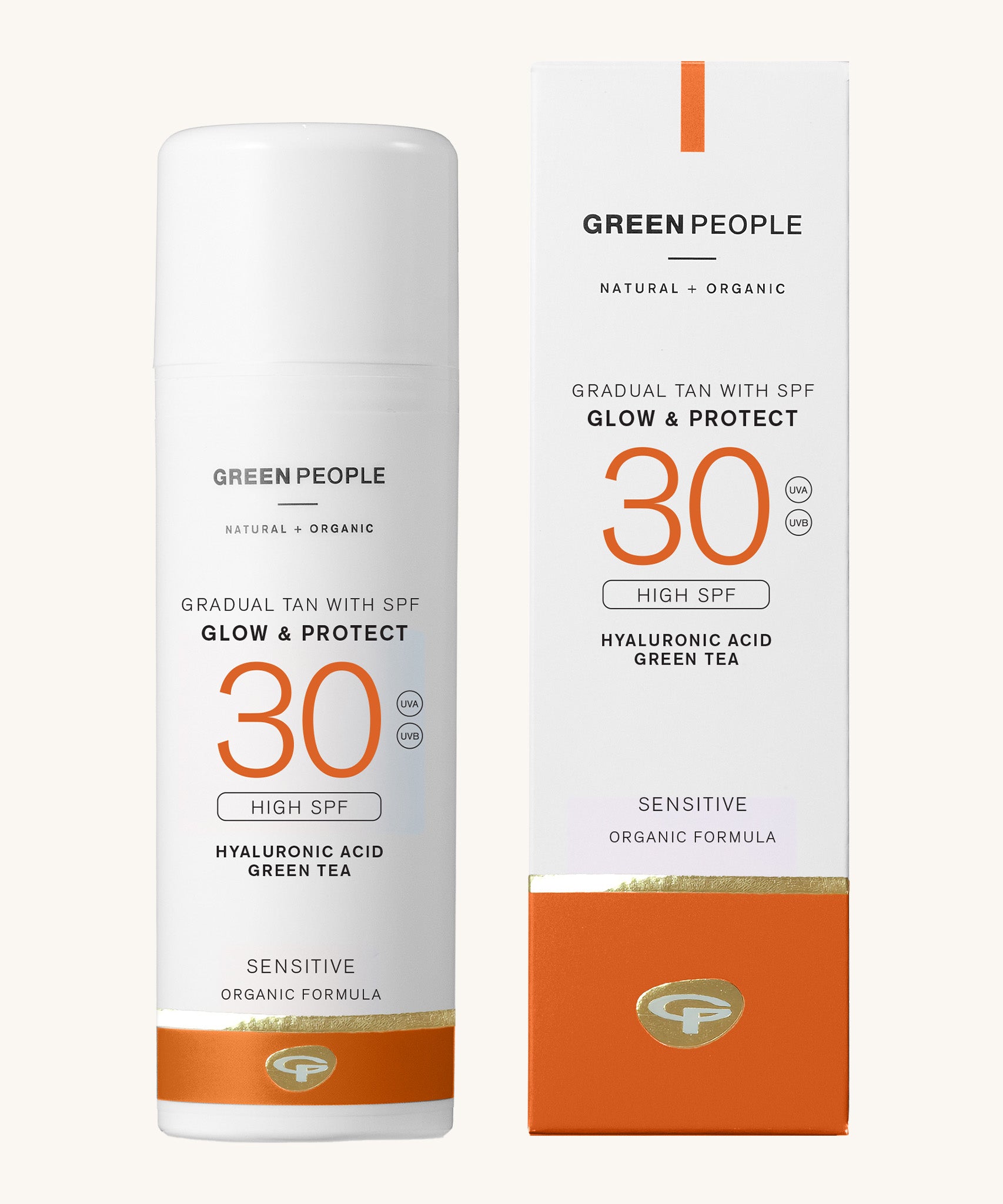 Green People glow & protect cream spf30 150ml available at Babipur.