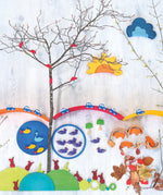 A flatlay featuring the Grimm's wooden Figures For Counting & Story Telling available at Babipur.