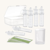 Haakaa colostrum collector feeding pack. 6 colostrum storage tubes, storage case and collecting container. 