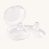 The Haakaa Silicone Nipple Shields 2-Pack are ultra-thin, and super-soft with the silicone moulding to the wearers breast shape