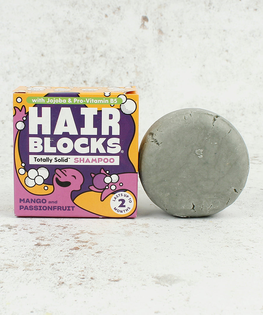 Mango and Passionfruit Hair Blocks Solid Shampoo Bar
