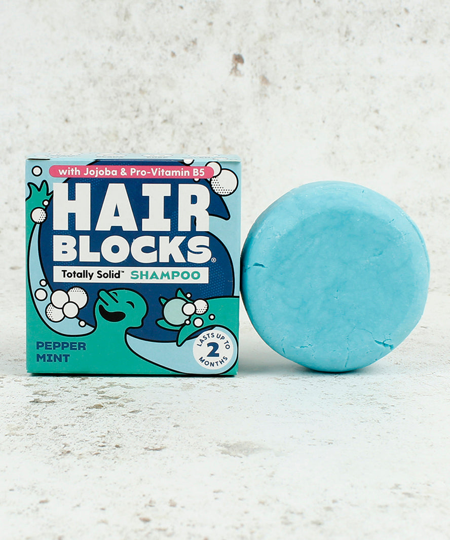 Peppermint Hair Blocks Solid Shampoo Bar