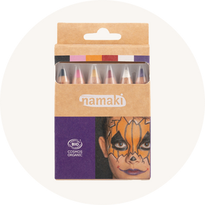 Namaki Face Paint Pencils - natural and organic ingredients- to represent Kids Halloween Face Paints and Costumes at Babipur.
