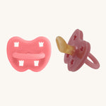 Hevea Orthodontic Baby Pacifier 2 Pack - 3-36 Months in Lychee and Guava Colours