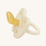 Hevea Orthodontic Baby Pacifier - 0-3 Months in Milky White on a cream background