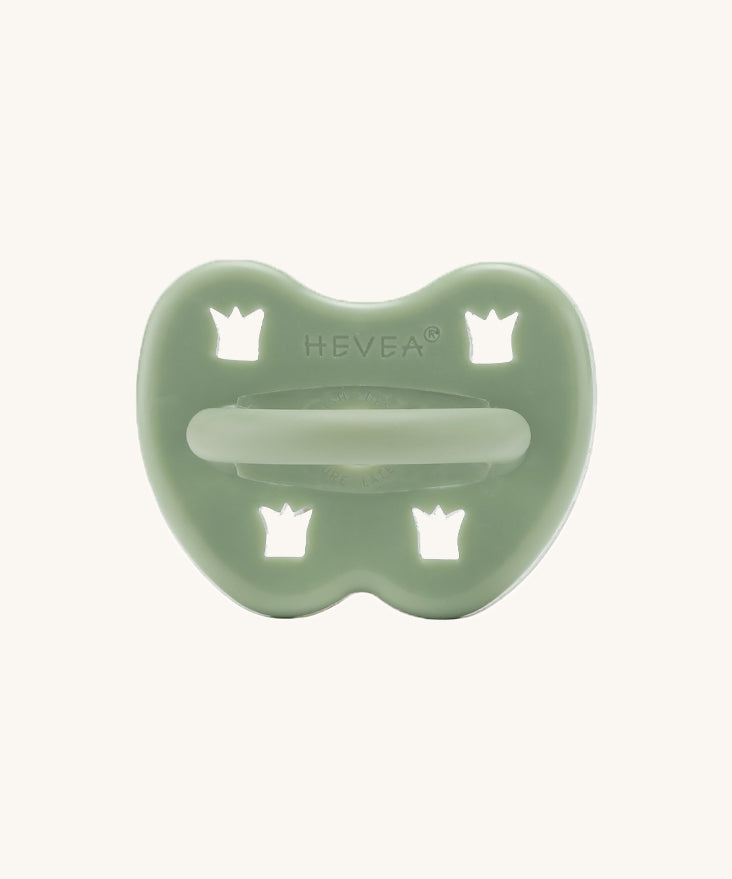 Hevea Round Baby Pacifier - 3-36 Months in Moss Green
