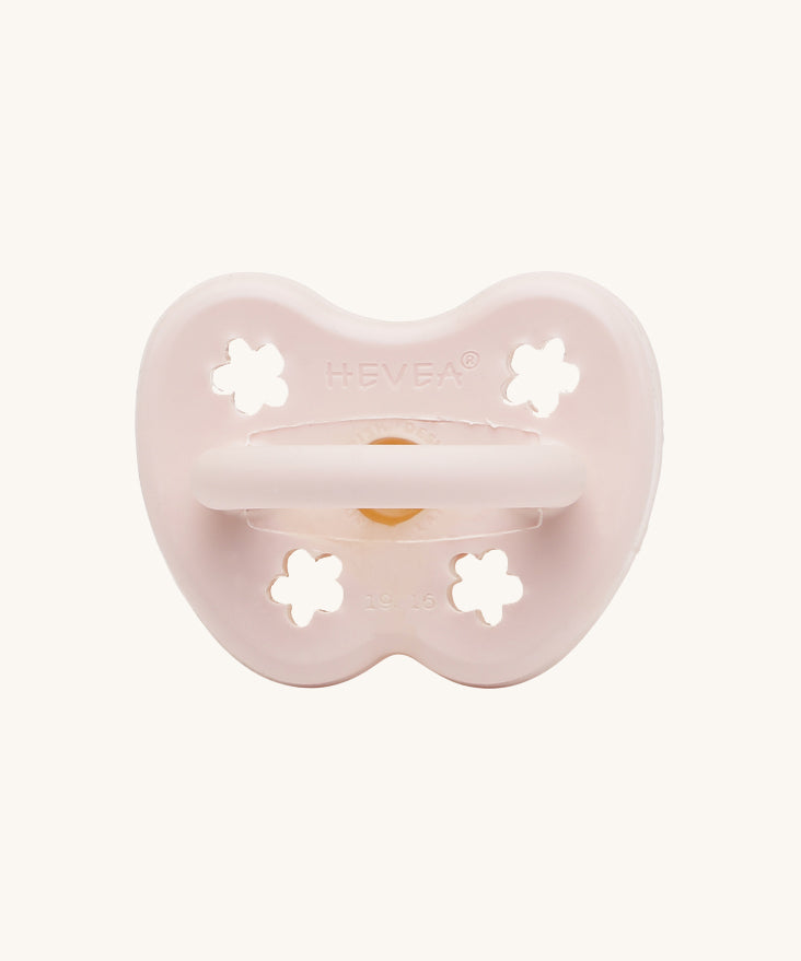Hevea Round Baby Pacifier - 3-36 Months in Powder Pink