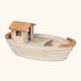 Holztiger handcrafted wooden Noah's ark with a detachable cabin and removable top deck