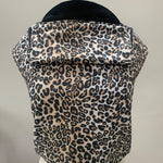 Integra Baby Carrier - Leopard. Leopard is a stylish animal print in soft organic cotton with leopard spots on a cream background.
