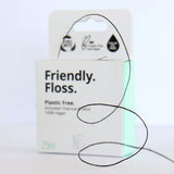 A close up of the Jack N Jill friendly dental floss available at Babipur. Showing the floss out of the box 