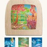 Kapitein Kalk artwork silhouettes for the Toverlux Magic Lamp for spring, summer, autumn and winter celebrations.