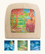 Kapitein Kalk artwork silhouettes for the Toverlux Magic Lamp for spring, summer, autumn and winter celebrations.