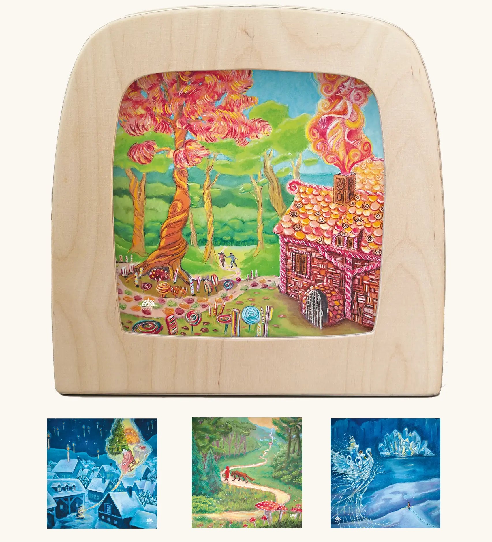 Kapitein Kalk artwork silhouettes for the Toverlux Magic Lamp for spring, summer, autumn and winter celebrations.