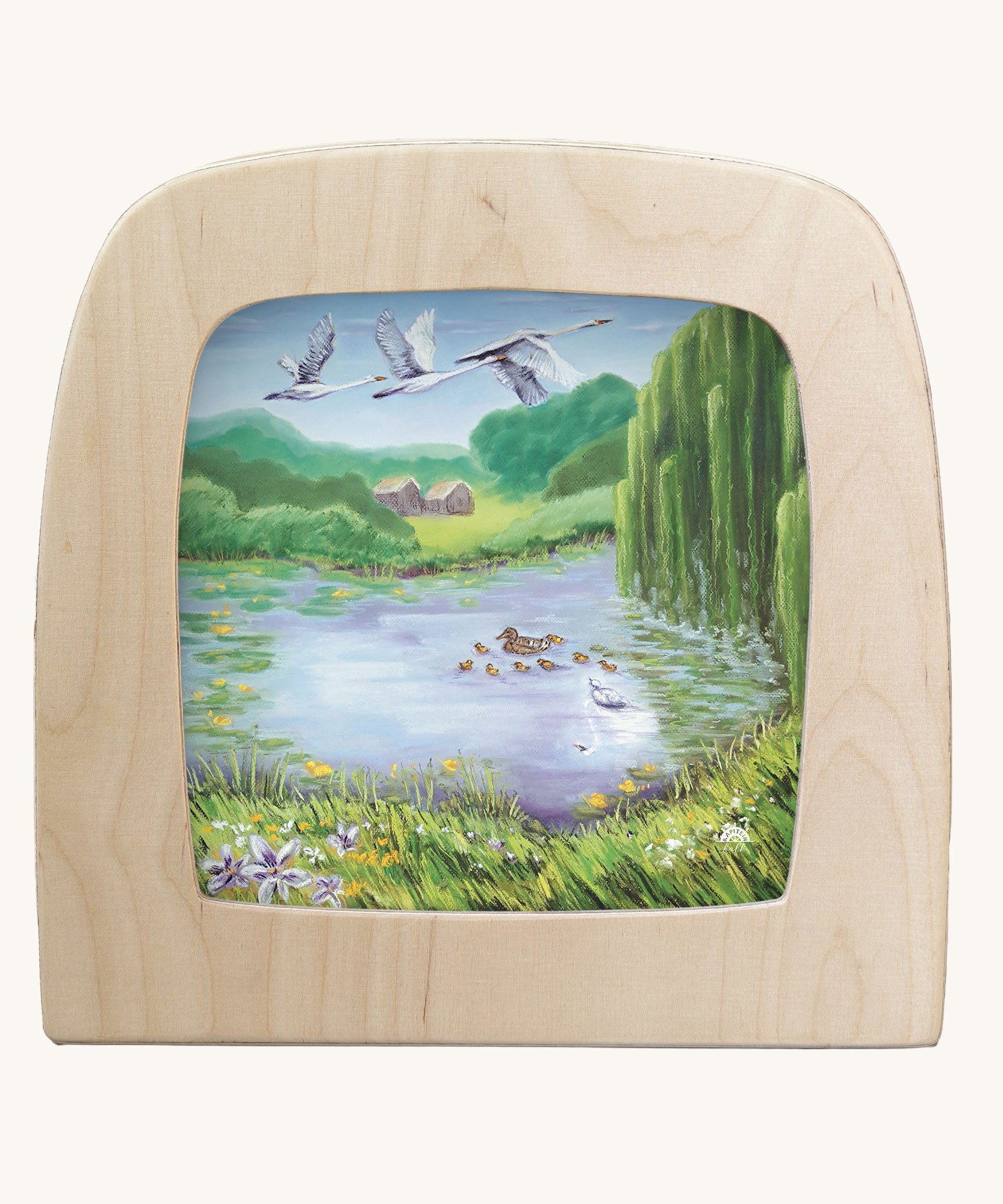 Toverlux magic lamp silhouette featuring the ugly duckling artwork by Kapitein Kalk