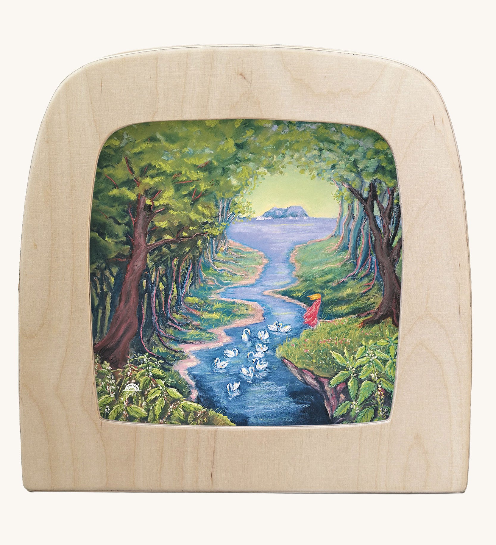 Toverlux magic lamp silhouette featuring The Wild Swans artwork by Kapitein Kalk