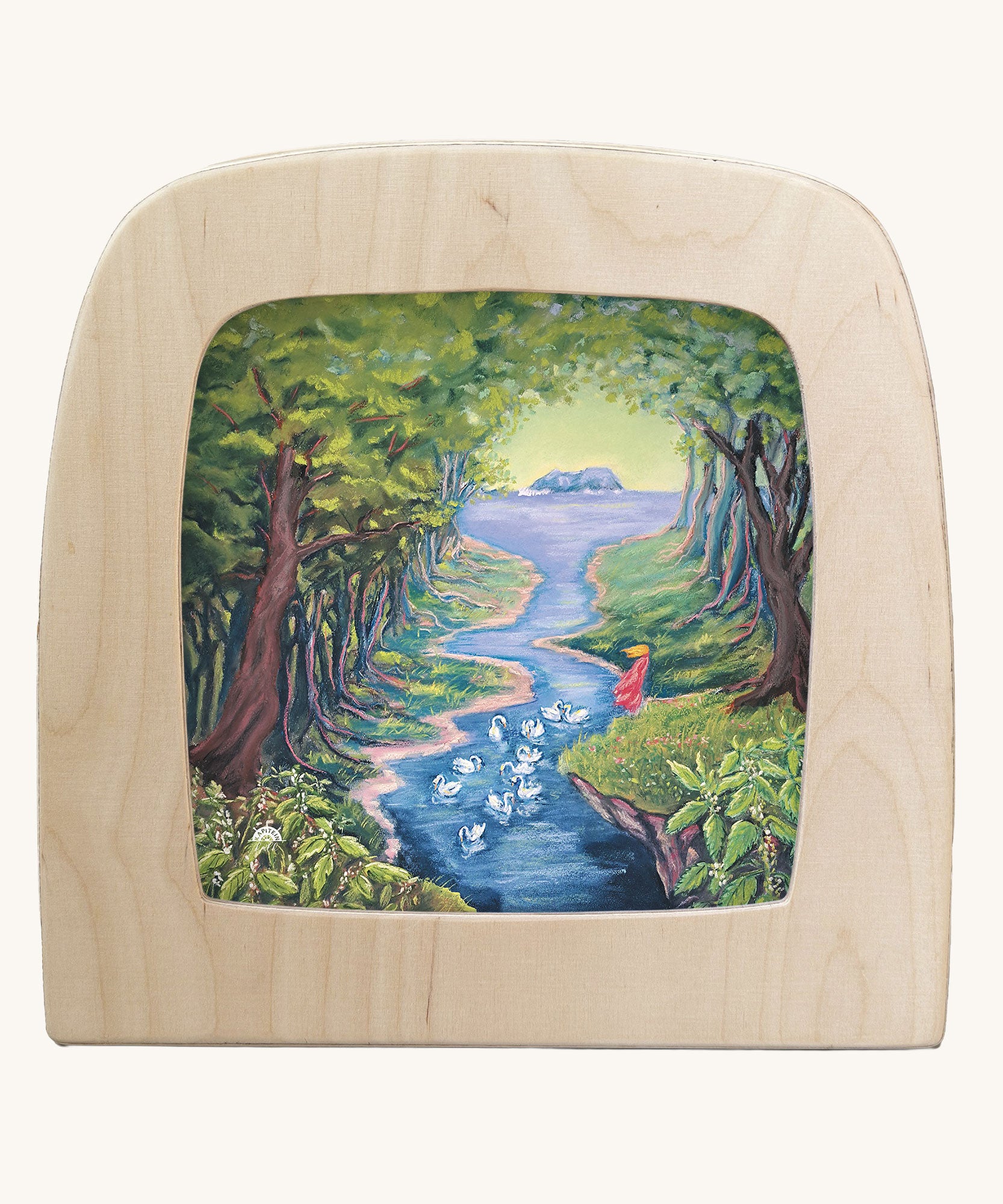 Toverlux magic lamp silhouette featuring The Wild Swans artwork by Kapitein Kalk