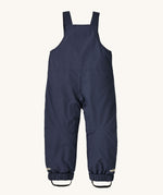 The back of the Patagonia Baby Snow Pile Bibs - New Navy