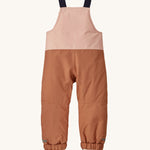 The back of the Patagonia Baby Snow Pile Bibs - Mallow Pink